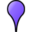 purple-blank pin icon