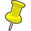 yellow pushpin icon