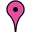 Шпилька на карті рожева