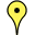 Yellow map pin representing pilgrim hostels